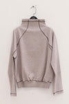 BASERANGE 25 Autumn/Winter FOLD Turtleneck Sweater France BAS-PUFOT-RCF-AU25-Grey Melange